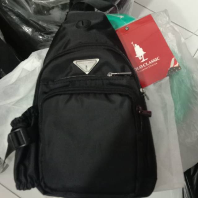 Polo classic satu tali selempang BLACK 5528--85#