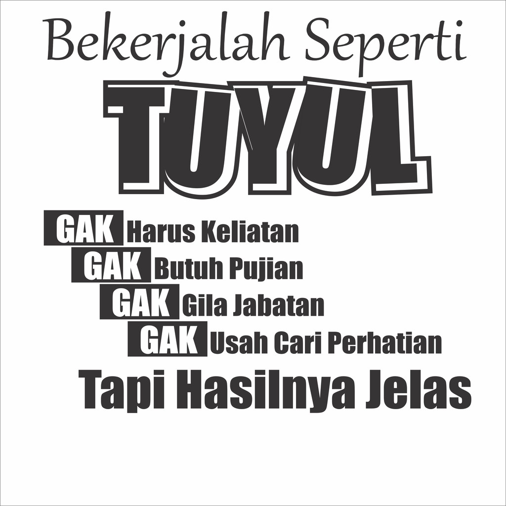 Cutting Stiker MOBIL/TRUCK Kata Kata keren