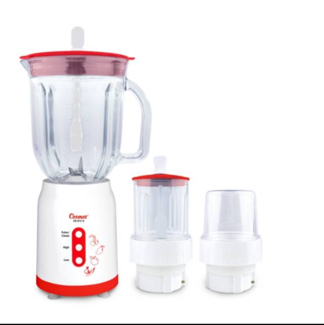 COSMOS Blender Kaca Blez 2 Liter 3in1 3 Tabung CB 812 G - Garansi Resmi 1 Tahun