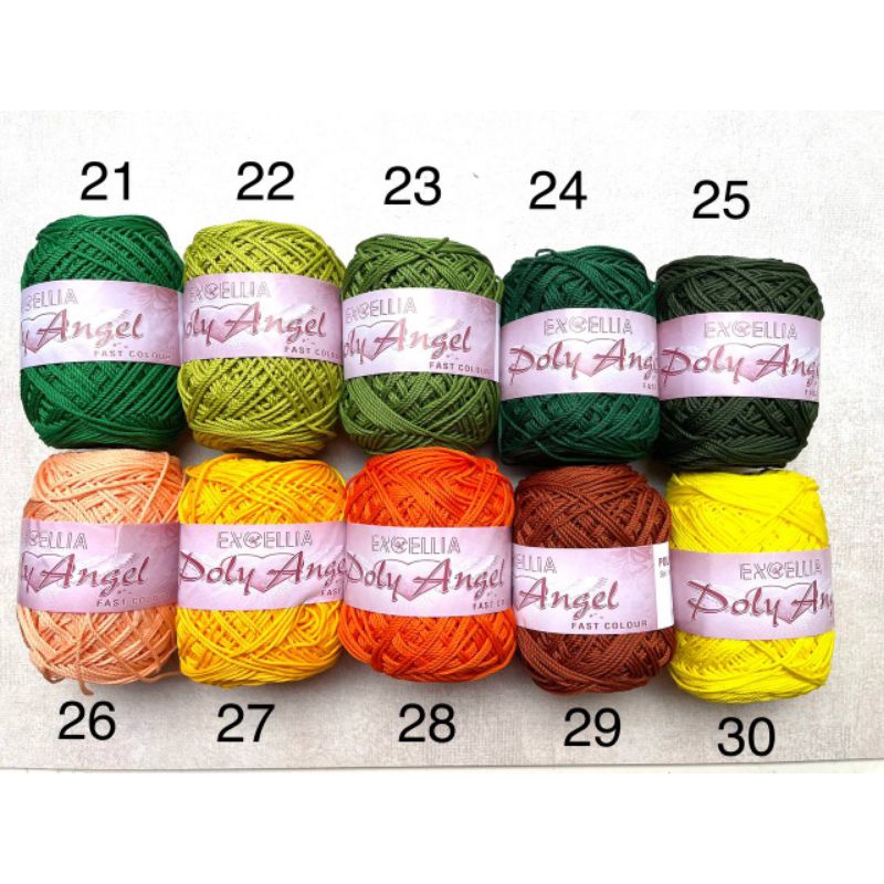 BENANG RAJUT POLY ANGEL | CROCHET EXCELLIA | BENANG POLYESTER
