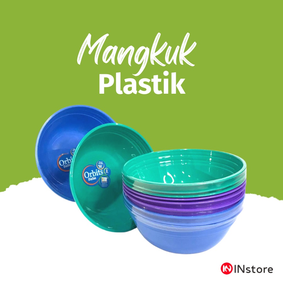 Mangkuk Plastik 17 dan 12cm  / Mangkok Kuah - Mangkok Makan - Mangkok Bakso - Plastic Bowl 6.5  dan 4.5 Inch
