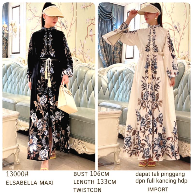 MDLV ~ 13000# Elsabella Maxi Dress Maxi Premium Fashion Import