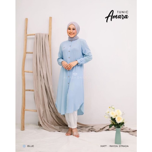 Alfasa Daily Amara Tunik Polos Rayon Strada