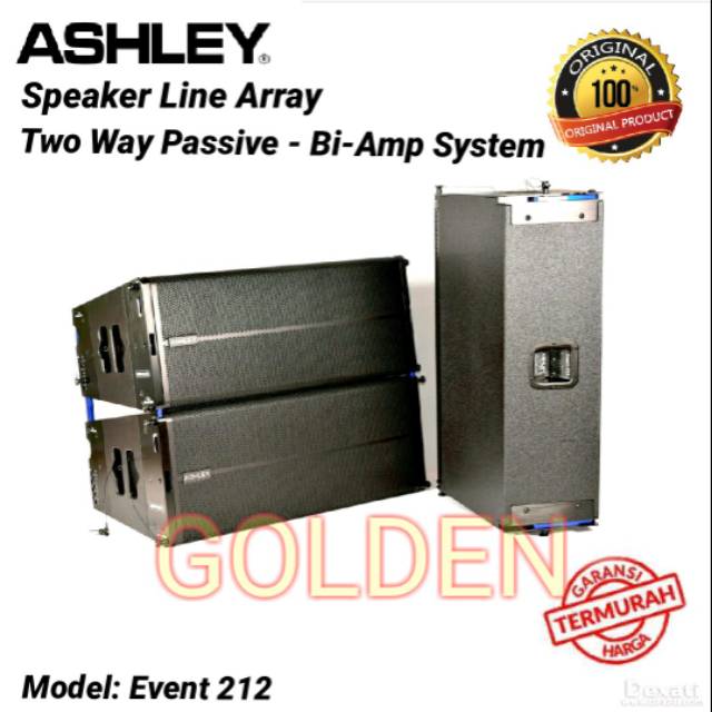 Line Array Speaker Ashley Event 212 Original 12 inch Pasif