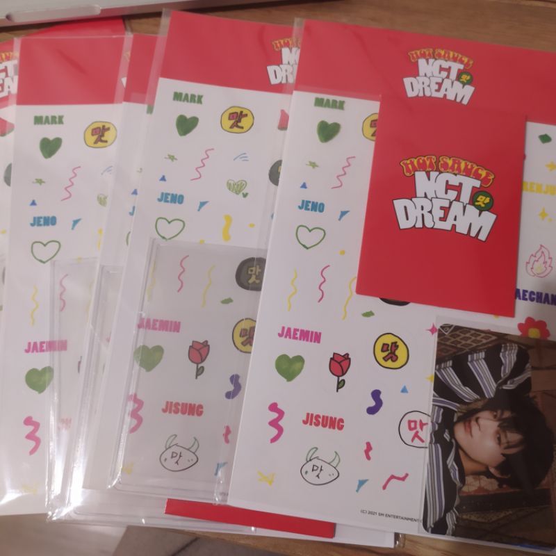 (SEALED UNSEALED) NCT DREAM HOT SAUCE PHOTOCARD DECO STICKER SET JENO