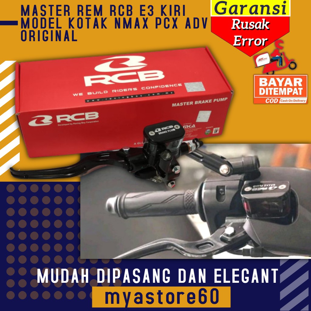 MASTER REM PUMP BRAKE SET RCB E3 KIRI MODEL KOTAK MOTOR YAMAHA HONDA NMAX PCX ADV ORIGINAL MALAYSIA