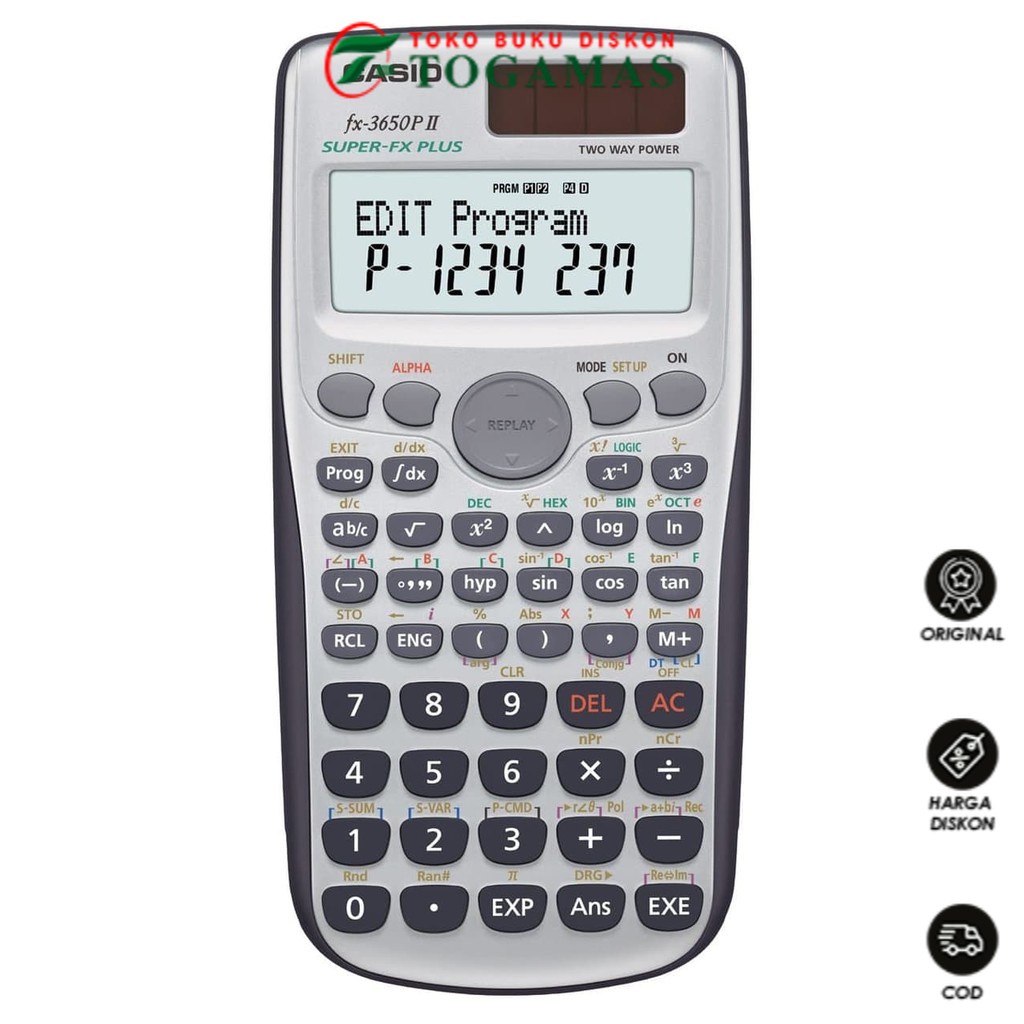 

READY !! KALKULATOR CALCULATOR FX-3650 PLUS II CASIO