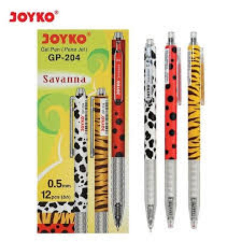 

Gel pen Joyko Savana / Gel pen Savana 2/ Gel pen Savana 4 Pulpen Gel Joyko 1pak isi (12pcs)