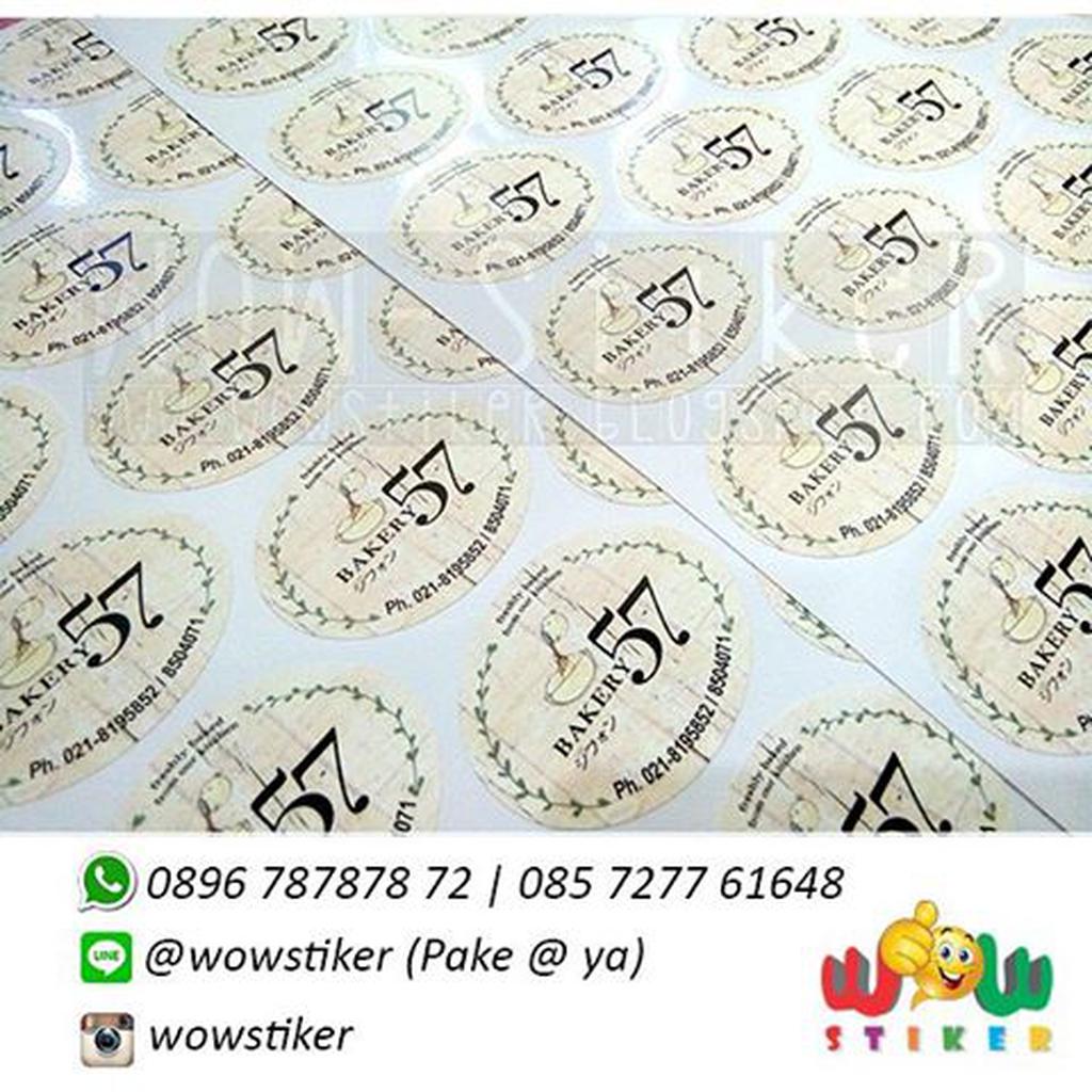 

Sticker Label Makanan / Sticker Vynil Waterproof