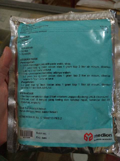 THERAPY 250g obat pilek, kedinginan ayam dari medion