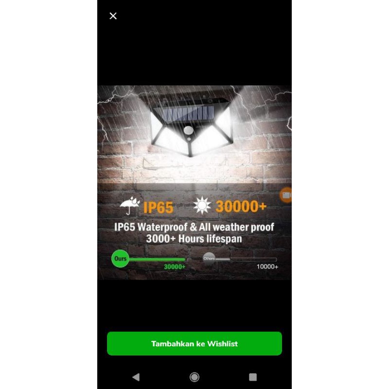 lampu taman tenaga surya dan sensor gerak