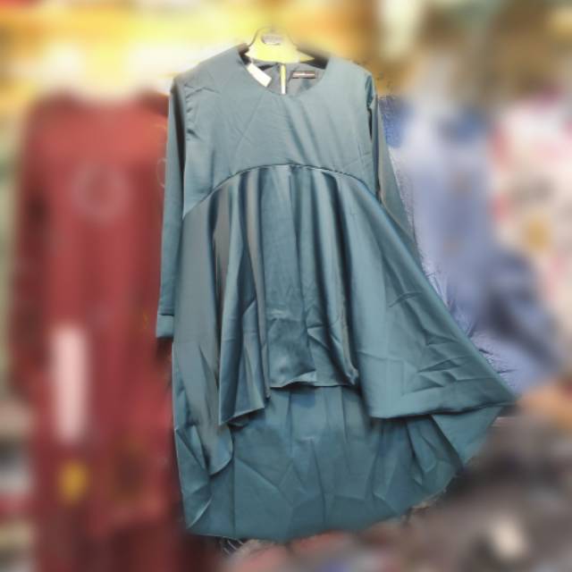 Tunik polos remaja wanita pendek depan panjang belakang import