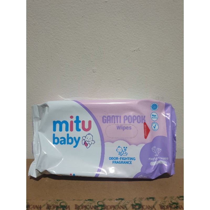 Mitu Baby Tissue Basah Isi 50 Ganti Popok Wipes Tisu