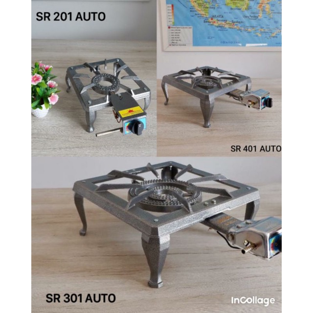 Kompor Gas Sunrise 1 Tungku | SR 201 & SR 301 Auto