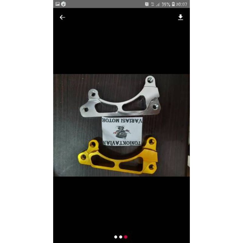 Breket kaliper nissin brembo untuk piringan cakram 220mm full cnc beat fi vario 110 125 150 scoopy