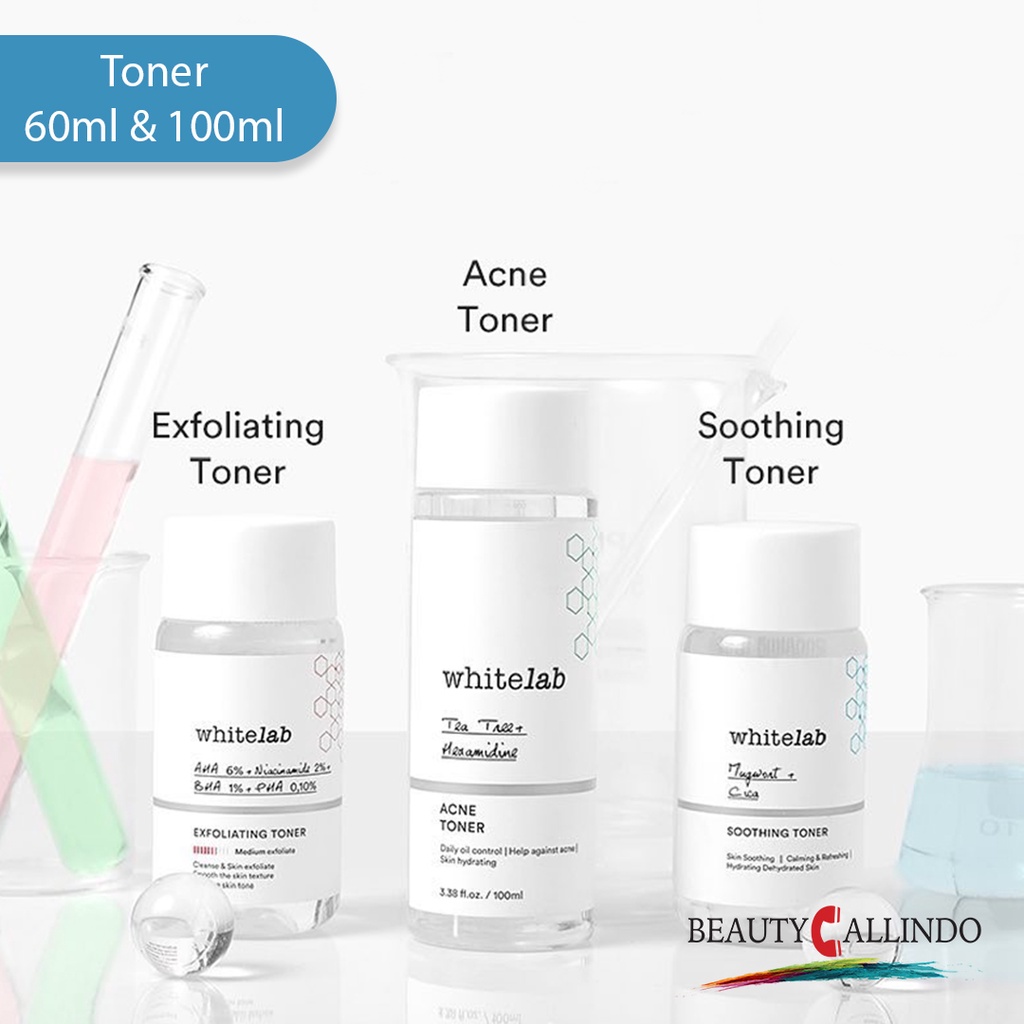 Whitelab Koleksi Toner Wajah | Exfoliating - Soothing Toner