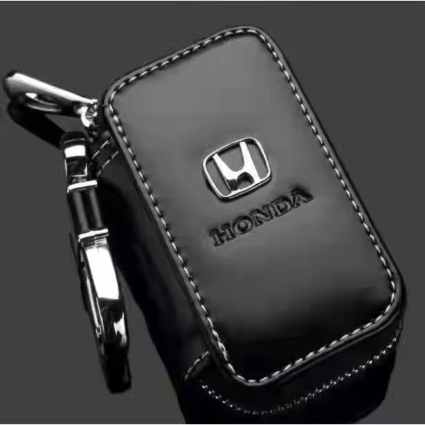 Gantungan Kunci Remote Dompet Stnk Mobil Motor PU Leather Logo Toyota Daihatsu Honda Suzuki Mitsubishi