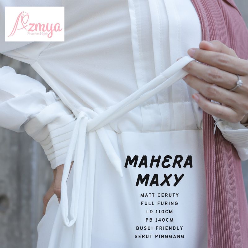 Mahera Maxy bahan Ceruty Full Furing LD 100cm busui