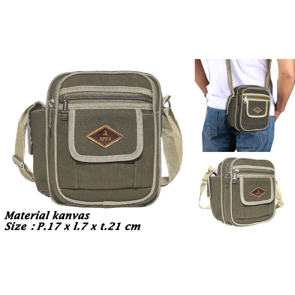 Tas Slempang Tactical Pria / Sling bag Army APPA 322 ALGER / Slempang TNI