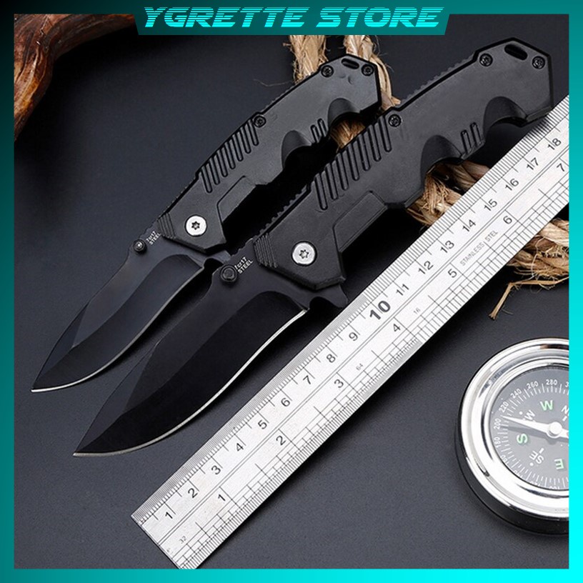 YGRETTE - PEGASI Pisau Lipat Folding Knife Survival Camping EDC