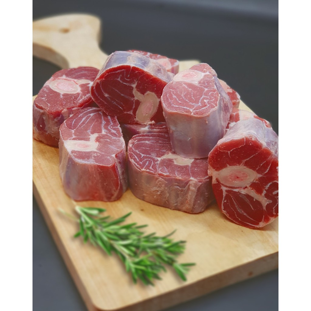 Lamb Shank Import Premium / Daging Betis Kambing bertulang Kemasan 1kg