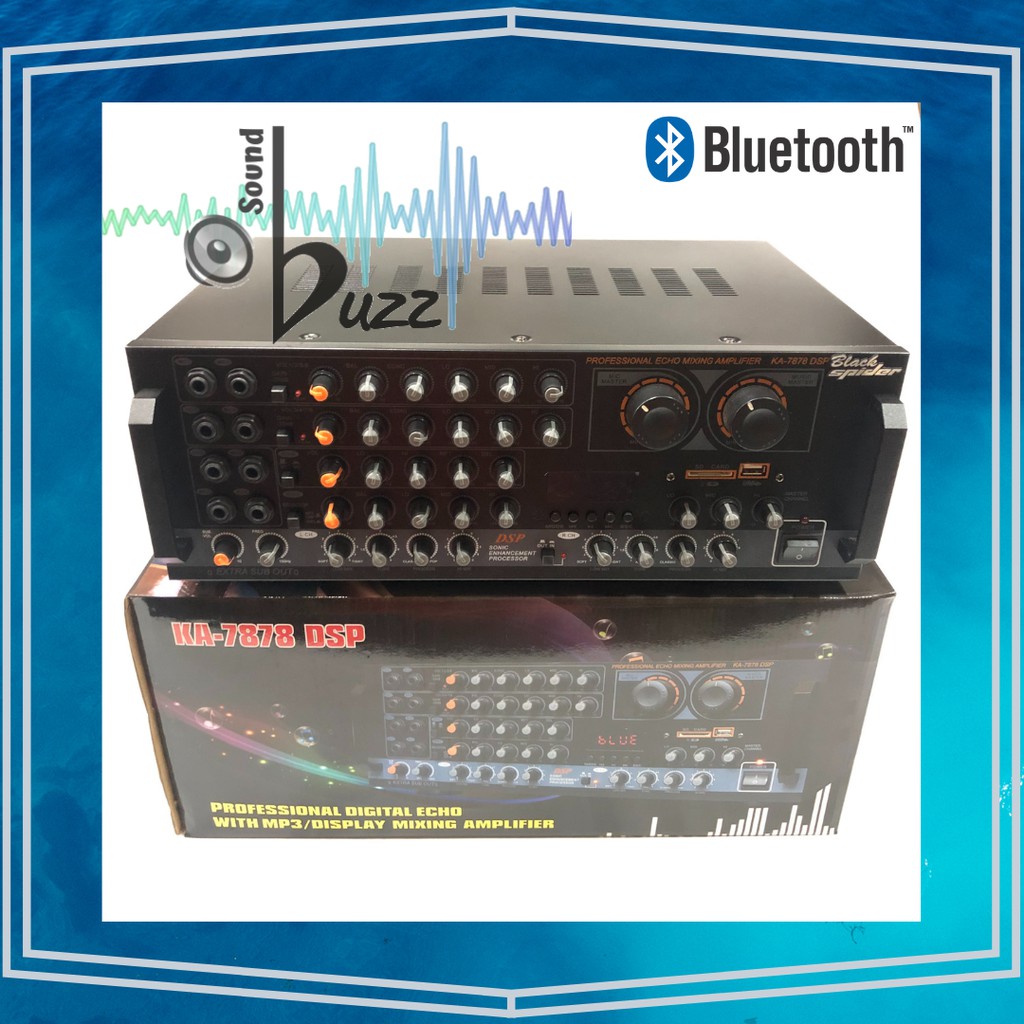 Black Spider KA 7878 DSP Professional Digital Echo With MP3 Display Mixing Amplifier + Bluetooth