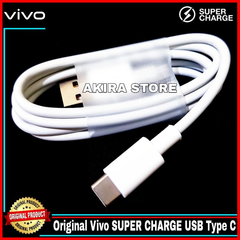 Kabel Data Vivo Y33s Y21 Y21s Y53s X70 Pro ORIGINAL 100% Fast Charging Type C