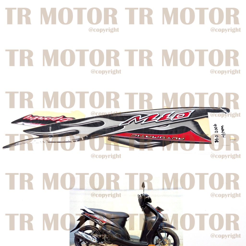 Stiker Motor Mio 2006 Sticker Striping Full Set Body Motor