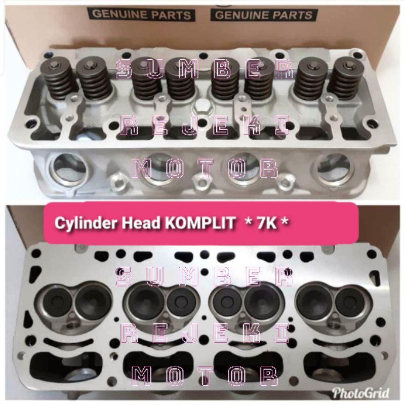 cylinder head assy kijang 7k bensin cylinder head komplit kijang 7k bensin original