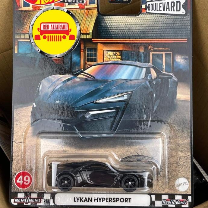 Hot Wheels Lykan Hypersport Black Boulevard International Card