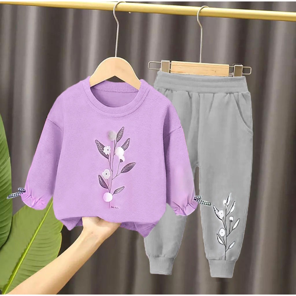 SETELAN SWEATER ANAK PEREMPUAN UMUR 1-5 TAHUN SETELAN BUNGA PITA SETELAN SWEATER ANAK PEREMPUAN TERBARU SETELAN BAJU PAKAIAN ANAK PEREMPUAN SETELAN SWEATER ANAK PEREMPUAN MASA KINI SETELAN BAJU ANAK PEREMPUAN TERMURAH