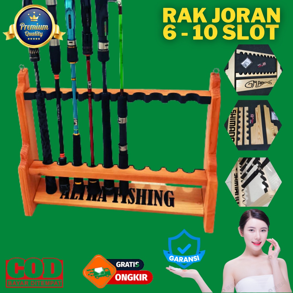 Rak joran Portable  Relix Nusantara Rod Rack - Tempat Rak Joran - Rak joran pancing Isi 6 7 8 10 Slo