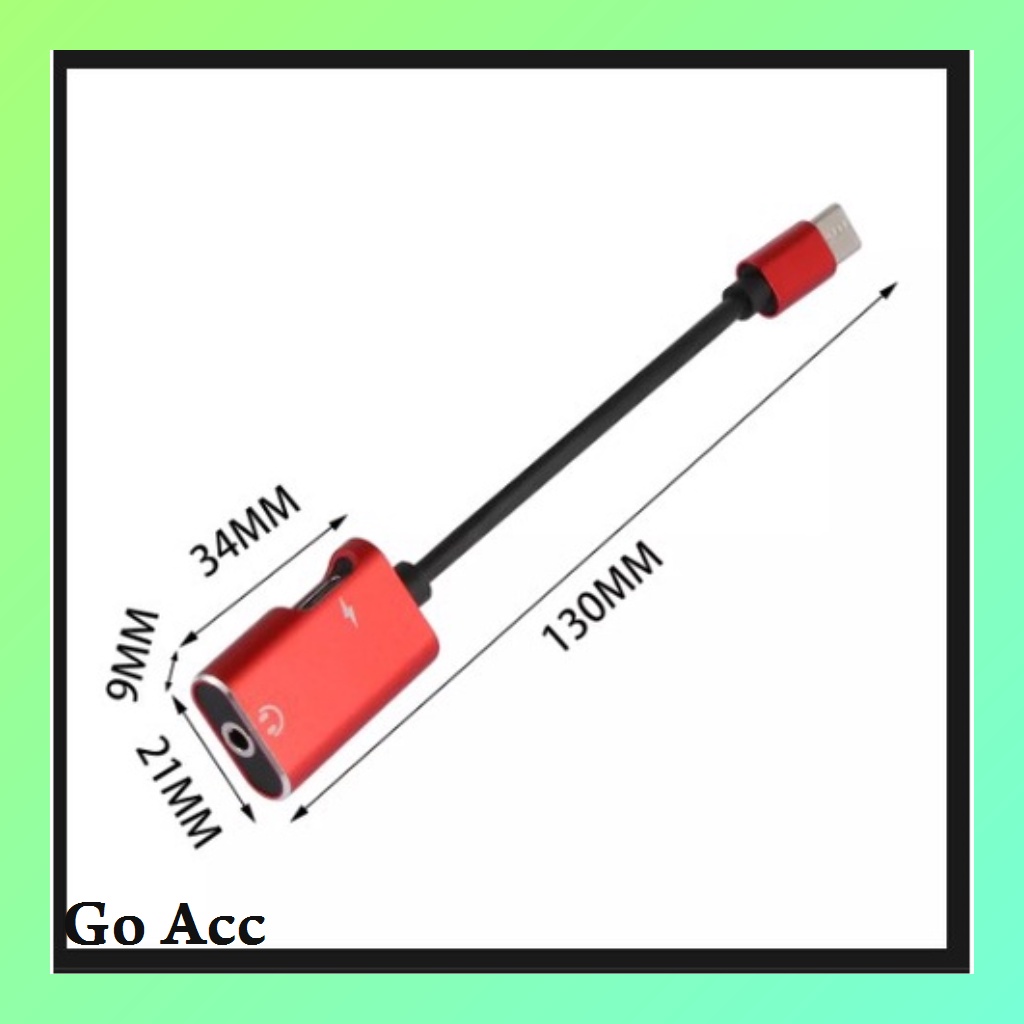 Kabel Data konektor Type C model key chain magnet to audio jack