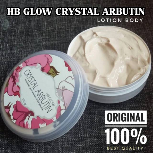 HB GLOW CRYSTAL ARBUTIN 3IN1 LOTION PEMUTIH AMPUH DALAM 7 HARI ORIGINAL 100%