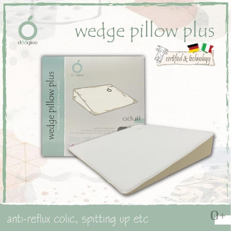 Dooglee Wedge Pillow PLUS Bantal untuk tidur miring / tidur tinggi