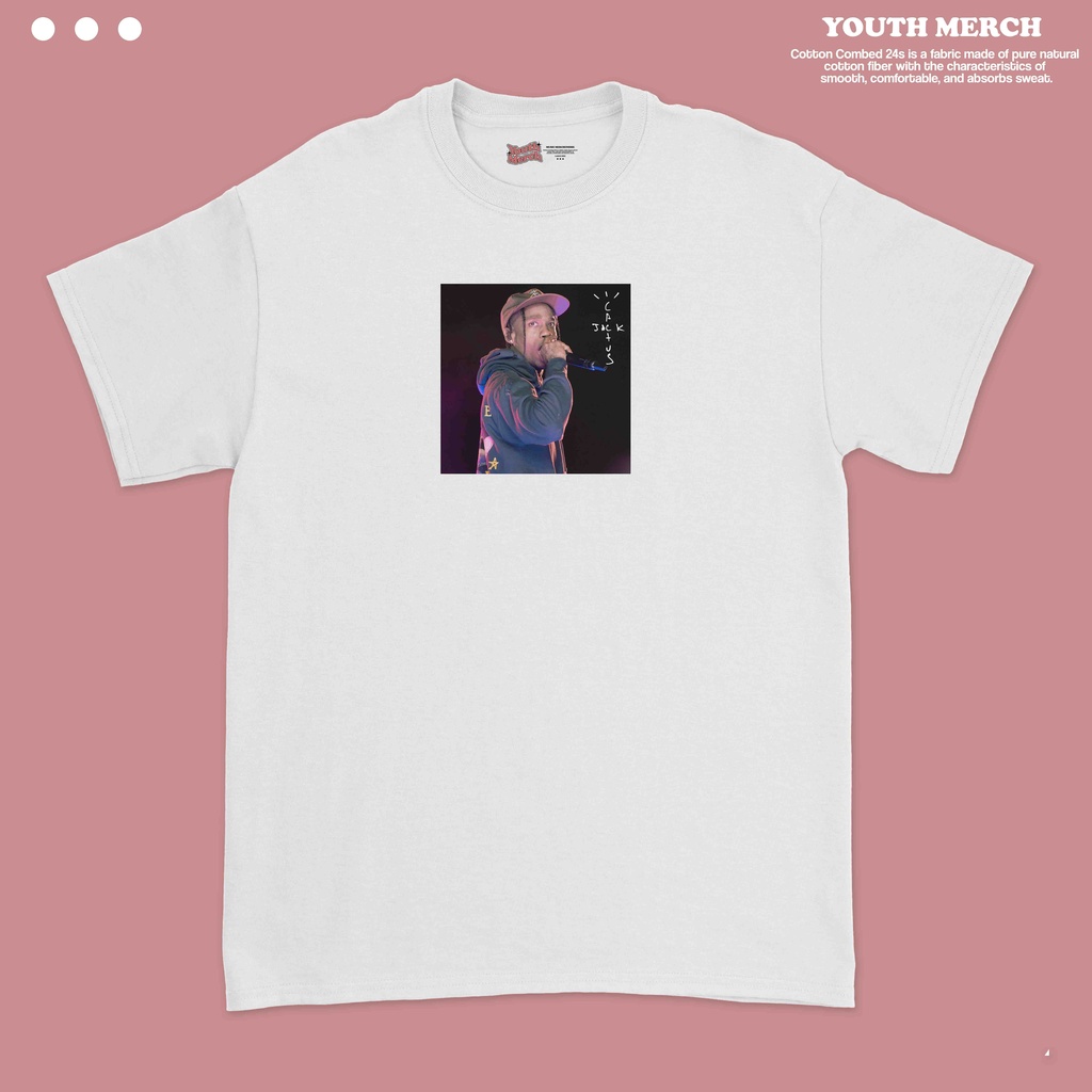 Kaos Musik Travis Scott Cactus Jack - Musik Merch | Unisex | Baju Travis Scott | Travis Scott Tees