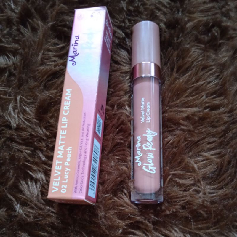 marina glow ready velvet matte lip cream