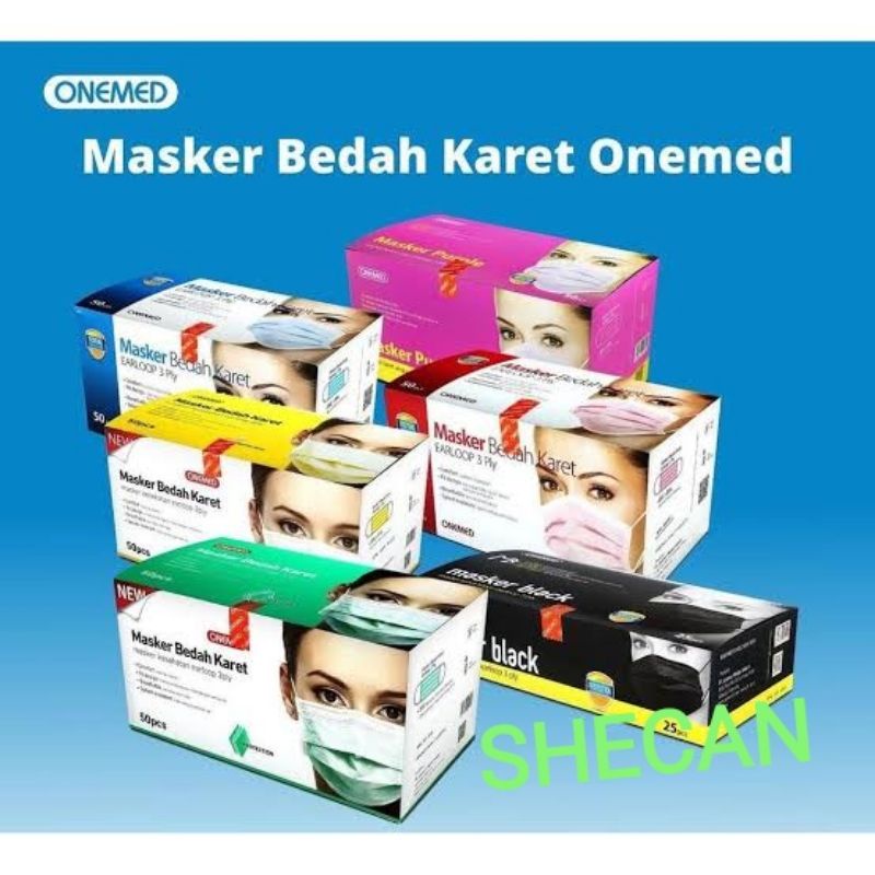 MASKER MEDIS ONEMED  EARLOOP WARNA MASKER BEDAH