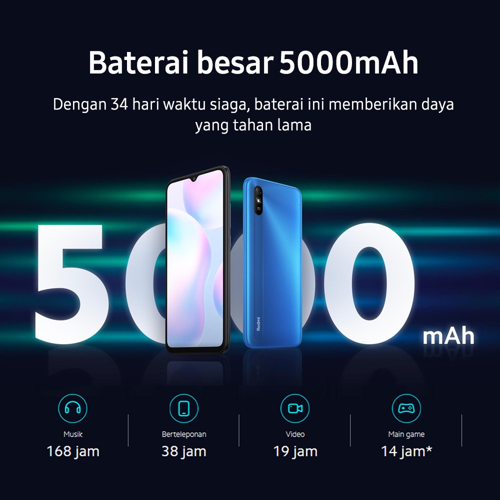 Xiaomi Redmi 9A 2/32 3/32 RAM 2 3 GB ROM 32 Smartphone Android Original Garansi Murah