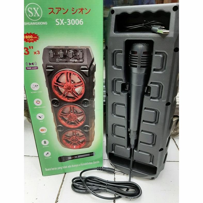 Cod Speaker Bluetooth Karaoke 3 Tingkat Sx-3006/Salon Karaoke Bluetooth Sx-Y3006/