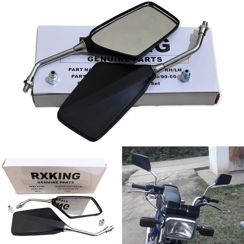 Spion tempe kotak RX king cobraRX spesialrx z spion motor model yamaha tangkai chrome rxking free baut cadangan universal honda yamaha