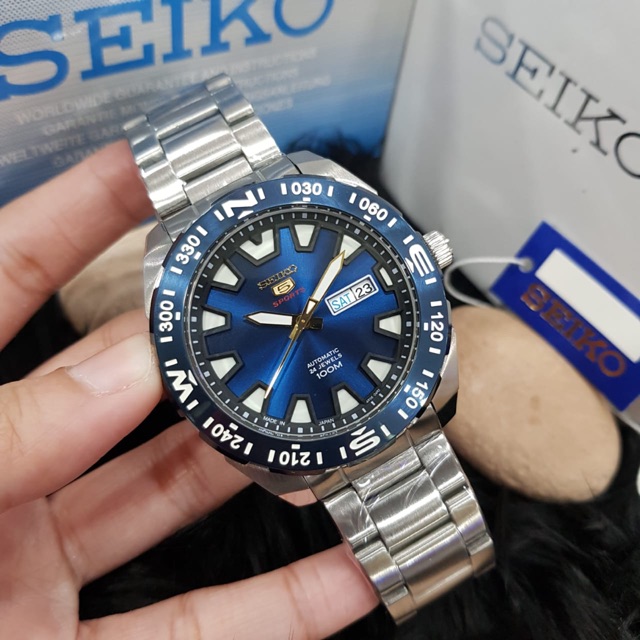 Jam tangan pria automatic seiko 5 sports stainless steel kw super