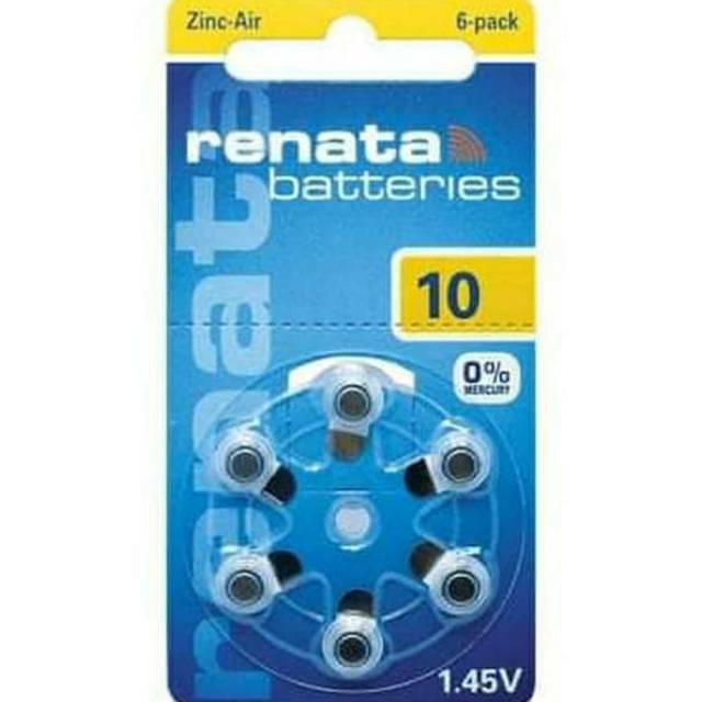 Baterai A10/ PR70/ ZA10/ PR230H Hearing Aid Battery tersedia Merk Renata Signia Zenipower Merk Spesialis Alat Bantu Dengar