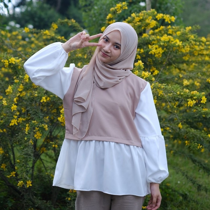 Keyla Blouse - Blouse Big Size - Ukuran S M L XL 2XL 3XL 5L Atasan Jumbo - Blouse Jumbo