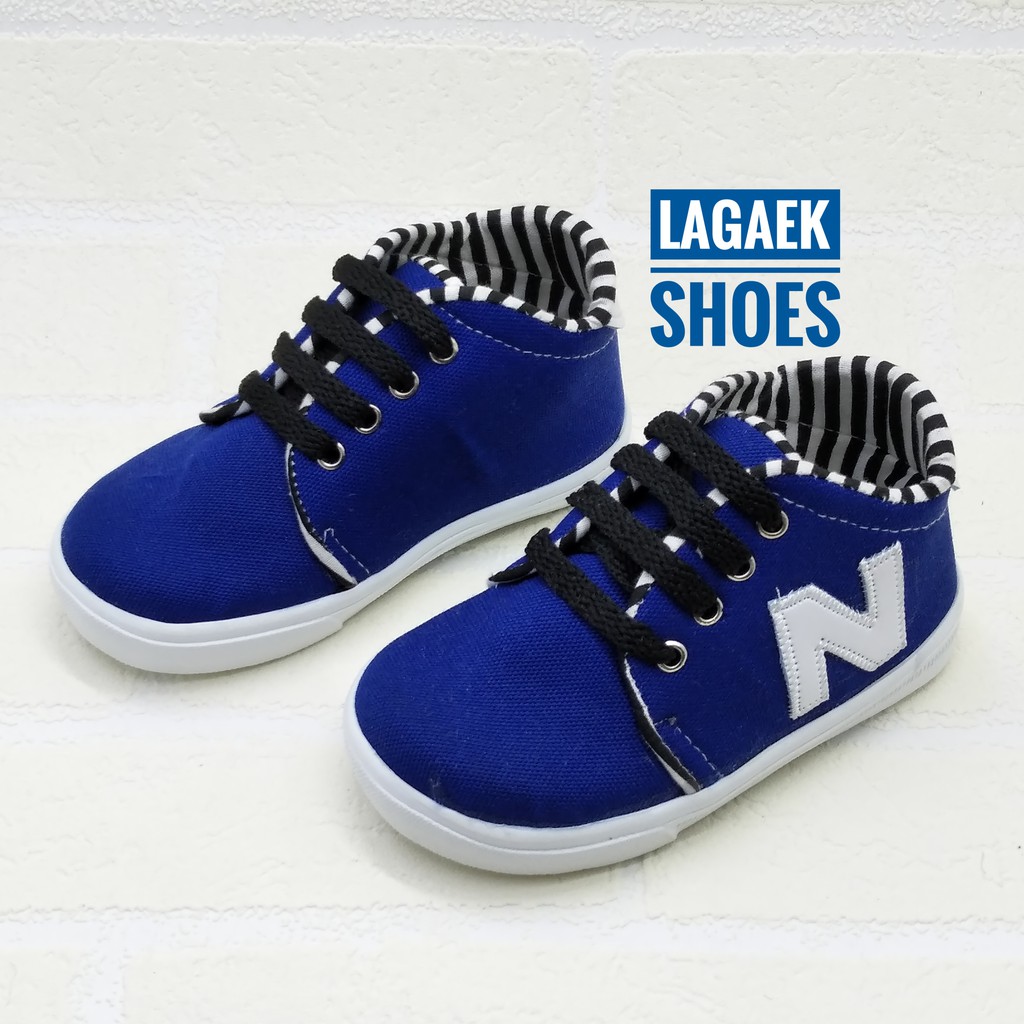  sepatu  anak  usia 1 2 3  4 5 tahun  sneaker tali BIRU sepatu  