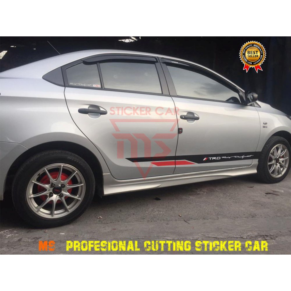 STICKER STIKER MOBIL TOYOTA VIOS COROLLA YARIS CAMRY AVANZA STRIPING BODY SAMPAING UNIVERSAL Shopee Indonesia