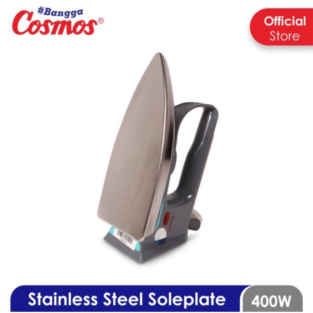 Setrika Cosmos CIS 318 F1 Stainless Electric Iron Cosmos 318 F1 Gosokan Setrika Kering Cosmos CIS-318