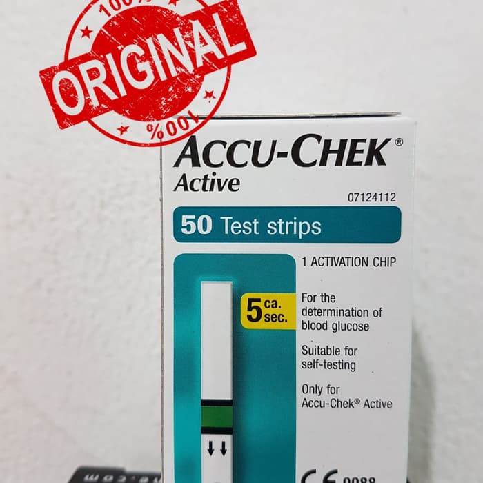 

Strip Tes Glucosa Accucheck Active / gula / accu check aktif isi 50