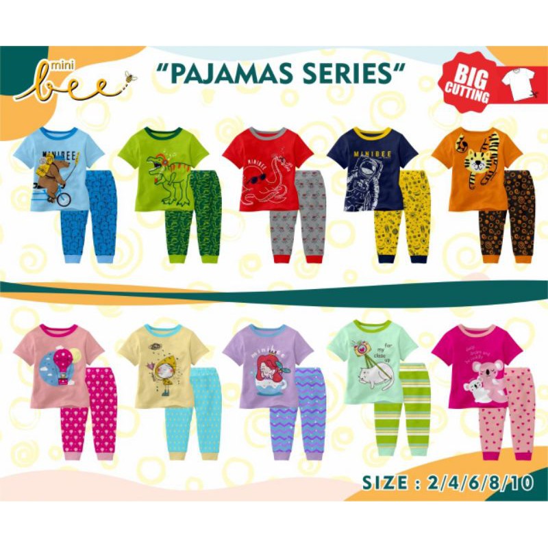 Pajamas Series Minibee | Baju Tidur Anak Minibee