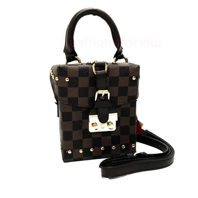 BARANG MURAH TAS LV BOX BEST SELLER FASHION WANITA IMPORT BATAM MURAH SLING BAG KEKINIAN